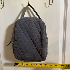 Vera Bradley Quilted Charcoal Lunch Bag